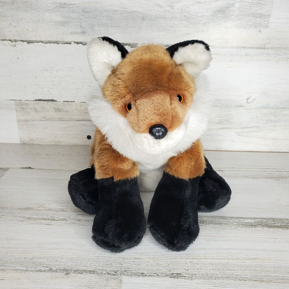 Wild Republic Red Fox Realistic Plush Stuffed Animal Toy 2009 CLEAN